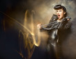 Foto: Girl in the image of the rock Girl in the image of the rock