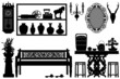 Vector: Old Antique Traditional Furniture Design Decoration Old Antique Traditional Furniture Design Decoration