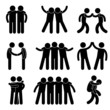 Friend Friendship Relationship Teammate Teamwork Icon Pictogram