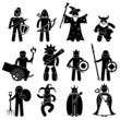 Ancient Warrior Character for Good Alliance Icon