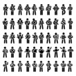 Man People Carrying Holding Alphabet Text