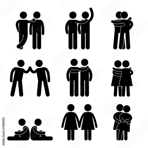 Vector: Gay Lesbian Relationship Icon Symbol Pictogram Gay Lesbian Relationship Icon Symbol Pictogram