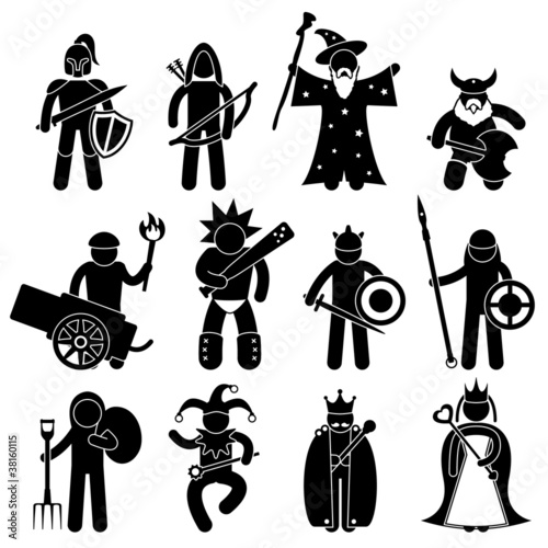 Vector: Ancient Warrior Character for Good Alliance Icon Ancient Warrior Character for Good Alliance Icon