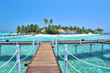 Maldives island view from bungalows