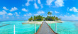 Maldives island panorama