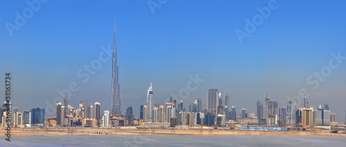 Photo: Panorama Dubai city. City centre, skyscrapers Panorama Dubai city. City centre, skyscrapers