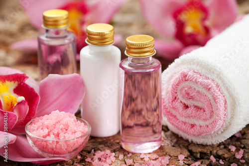 Photo: body care products or spa still life body care products or spa still life