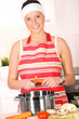 Preparing soup