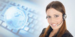 beautiful customer representative