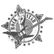 Rock star stamp