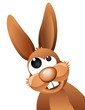 frecher Osterhase vektor illustration