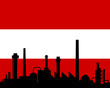 Industrie und Fahne von Österreich Industrie und Fahne von Österreich
