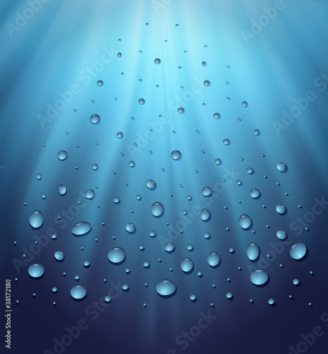 Vector: water blue background drops water blue background drops