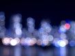 Photo: CIty night light and water reflection CIty night light and water reflection