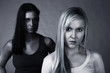 Unhappy women with relationship problems