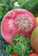 Photo: Fresh vegetable with red onion in focus Fresh vegetable with red onion in focus