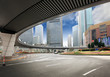 shanghai downtown center in the afternoon shanghai downtown center in the afternoon