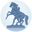 Horse sculpture from st. Petersburg, Russian Landmark Horse sculpture from st. Petersburg, Russian Landmark
