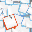 Paper text bubbles seamless background Paper text bubbles seamless background