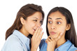 Young business women gossiping.