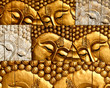 Traditional Thai style Lord Buddha's face wood carving Traditional Thai style Lord Buddha's face wood carving