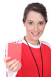 Female soccer referee