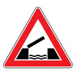 Verkehrsschild - 128 bewegliche Brücke