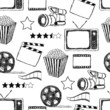 doodle movie  seamless pattern