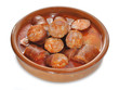 Ración de chorizos a la sidra.