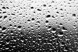 water droplets closeup, monochrome