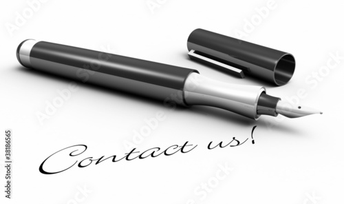 Illustration: Contact us! - Stift Konzept Contact us! - Stift Konzept