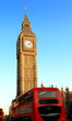 big ben and bus
