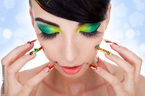 Photo: Luxury fashion style, manicure, cosmetics and make-up Luxury fashion style, manicure, cosmetics and make-up