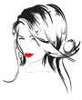 beauty girl face