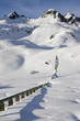 condotta idroelettrica nella neve
