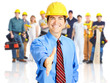 Industrial workers group.