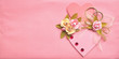 Photo: Pink wedding card background with heart Pink wedding card background with heart