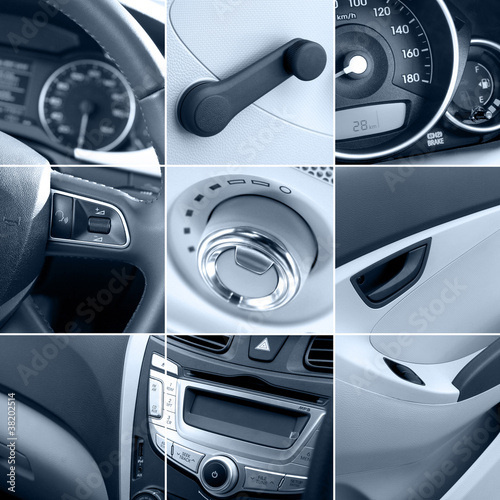 Foto: car interior collage tinted car interior collage tinted
