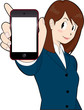 スマホ女性社員