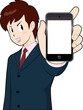スマホ男性社員