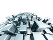 Abstract dynamic block metalic background