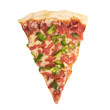 Slice of Pizza Isolated on a White Background
