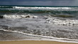 Heart being washed by waves Heart being washed by waves