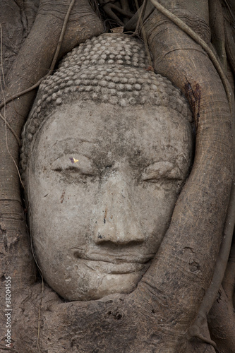 Photo: Sandstone Buddha's Face Sandstone Buddha's Face