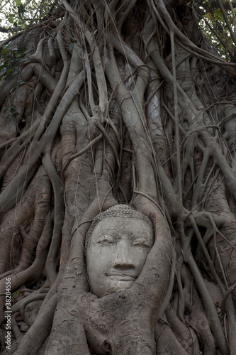 Photo: Sandstone Buddha's Face Sandstone Buddha's Face
