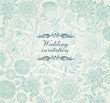 Vector wedding invitation