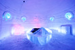 bed of ice in a hotel room ice