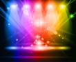 Magic Spotlights with Rainbow rays