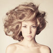 Beautiful woman with magnificent hair