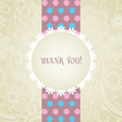 White lace frame greeting card